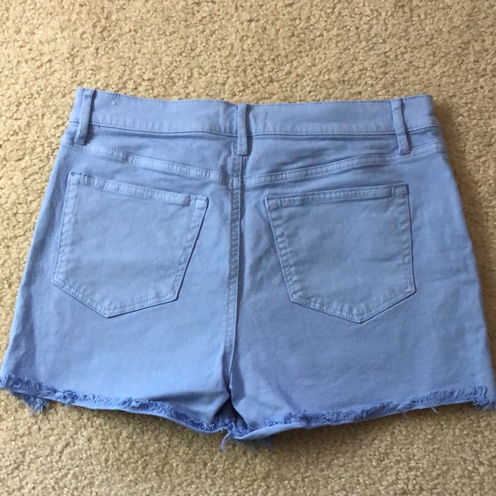Loft cutoff periwinkle denim Shorts EUC - Picture 6 of 7